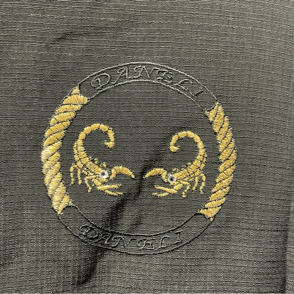 Vintage Daneli Gold Scorpions & Rhinestones Western Wear Button Down Shirt! - Picture 8 of 11